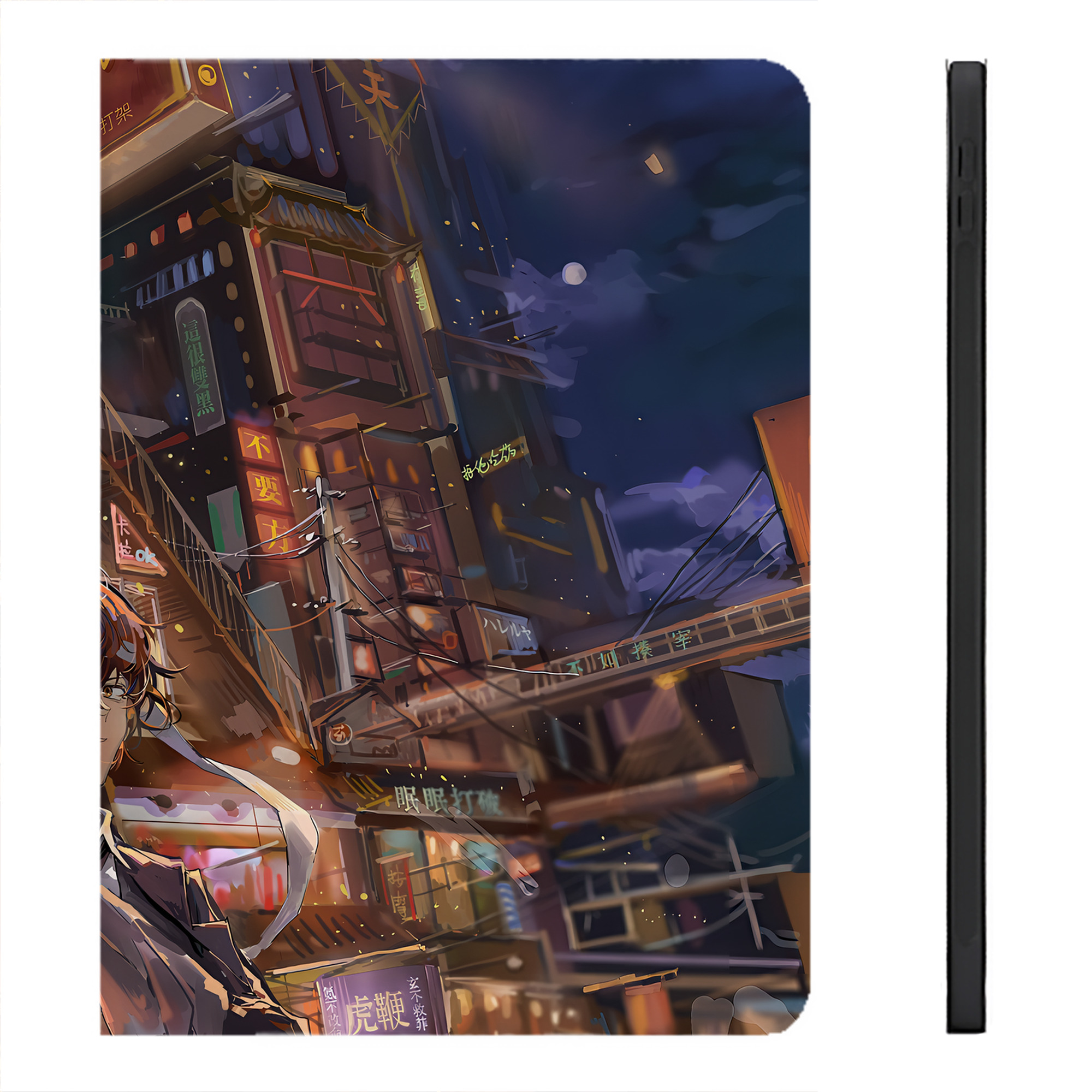 （画像用） 文豪ストレイドッグス Bungo Stray Dogs IPadケース ペンホルダー付き ブックスタイルデザイン